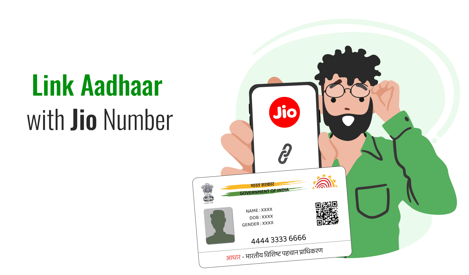 Link Aadhaar Card with Jio Mobile Number Online or Via OTP, IVR